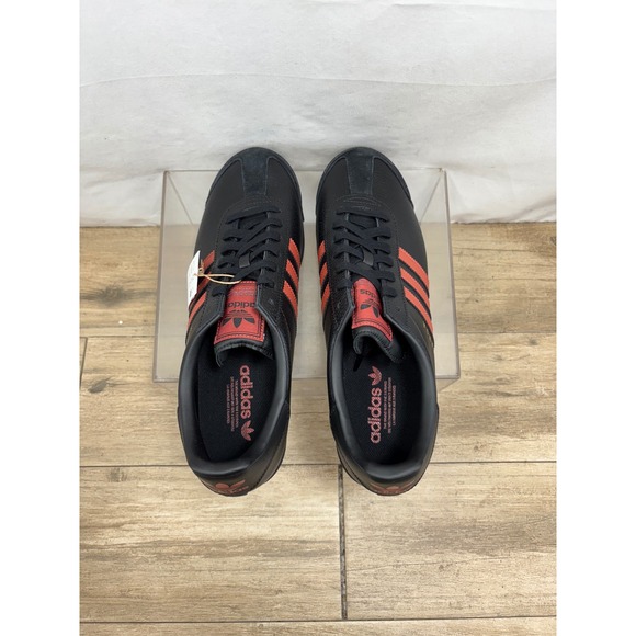 Adidas Samoa Originals Mens Size 13 Leather Sneakers Shoes Black Red - Picture 5 of 11